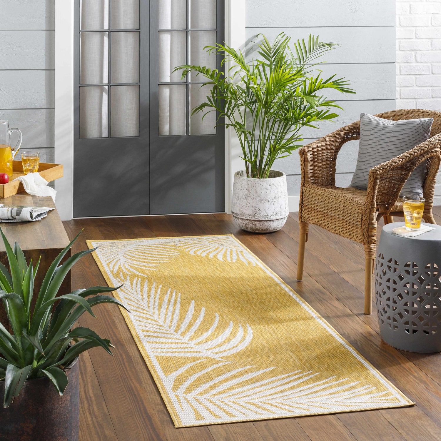 Dina Mustard Area Rug - Clearance