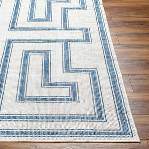 Taro Blue & Gray Area Rug - Clearance