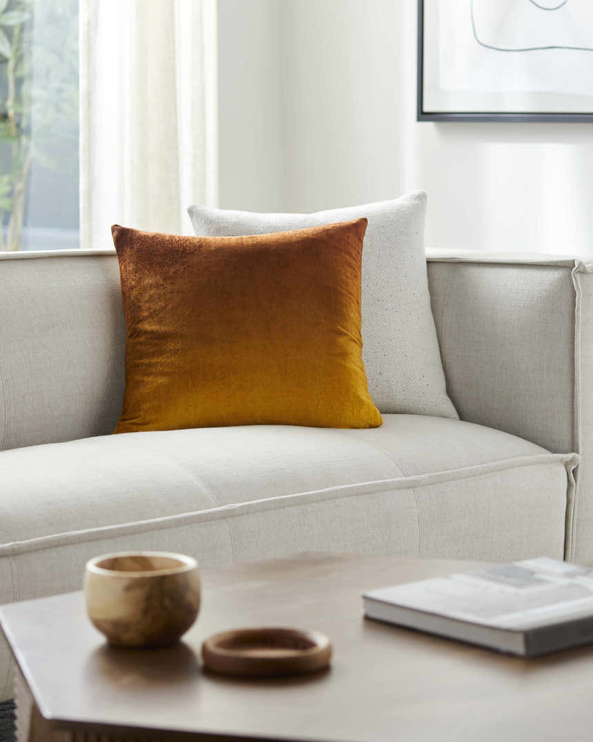 Sachi Dark Red Throw Pillow - Clearance
