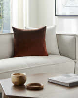 Sachi Dark Brown Throw Pillow - Clearance