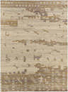 Hand Woven Slinger Carpet Area Rug with abstract dark brown, lavender, and gray design. Viscose texture. Design-Rectangle-1014