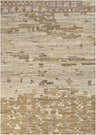Close-up of the hand woven Slinger Carpet Area Rug. Dark brown, lavender, gray, and olive tones. Contemporary style. Design-Rectangle-58