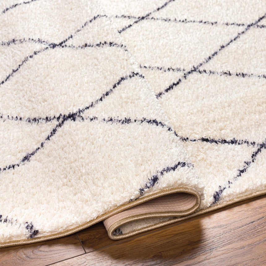 Deza Beige Washable Area Rug - Clearance