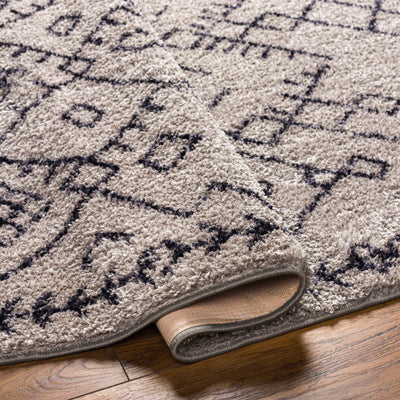 Elyes Gray Washable Area Rug