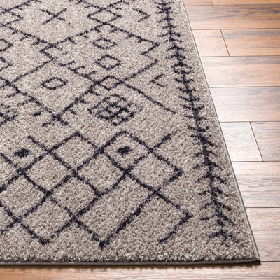 Elyes Gray Washable Area Rug