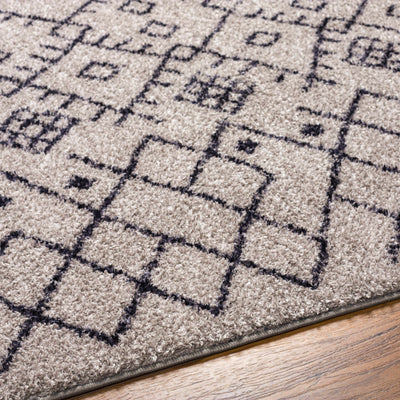 Elyes Gray Washable Area Rug