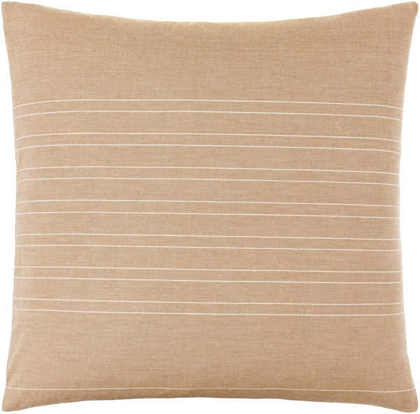 Malka Beige Throw Pillow - Clearance