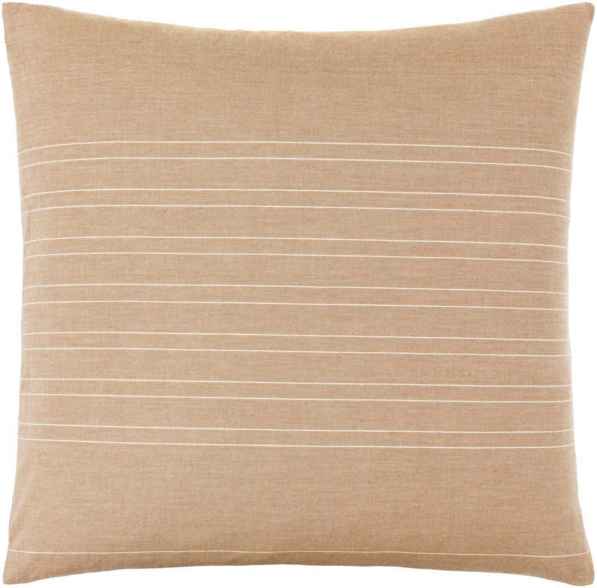 Malka Beige Throw Pillow - Clearance