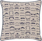 Mustaches Throw Pillow - Clearance