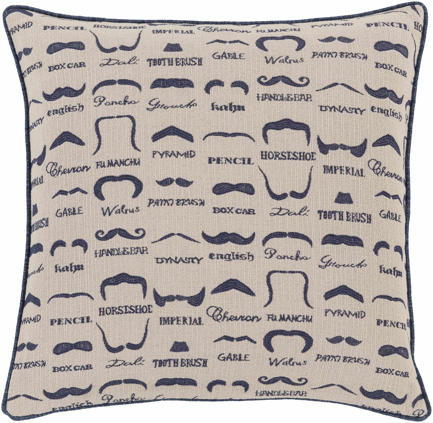 Mustaches Throw Pillow - Clearance