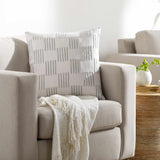 Kanha Ivory Throw Pillow