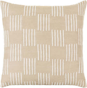 Kanha Beige Throw Pillow - Clearance