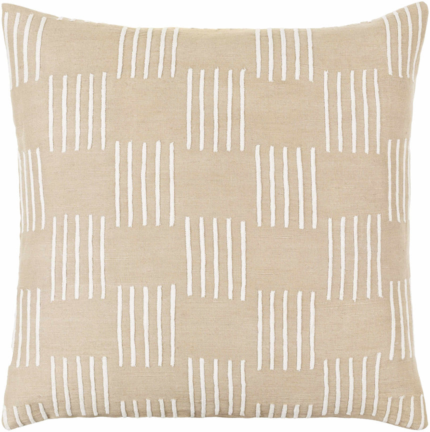 Kanha Beige Throw Pillow
