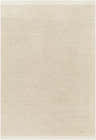 Close-up of the Beige Emlen Area Rug showing its hand woven texture and neutral bone and cream colors. Design-Rectangle-576
