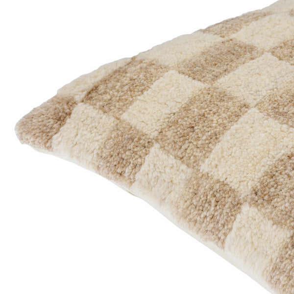 Nogah Beige Throw Pillow - Clearance