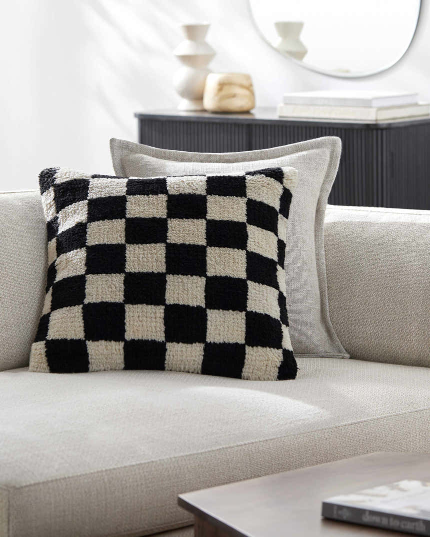 Nogah Black Throw Pillow - Clearance