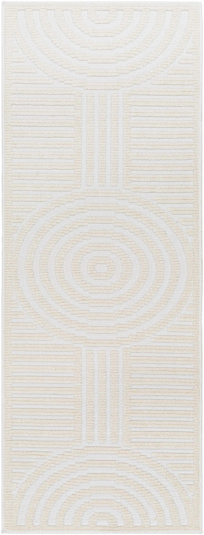 Deron White Washable Area Rug