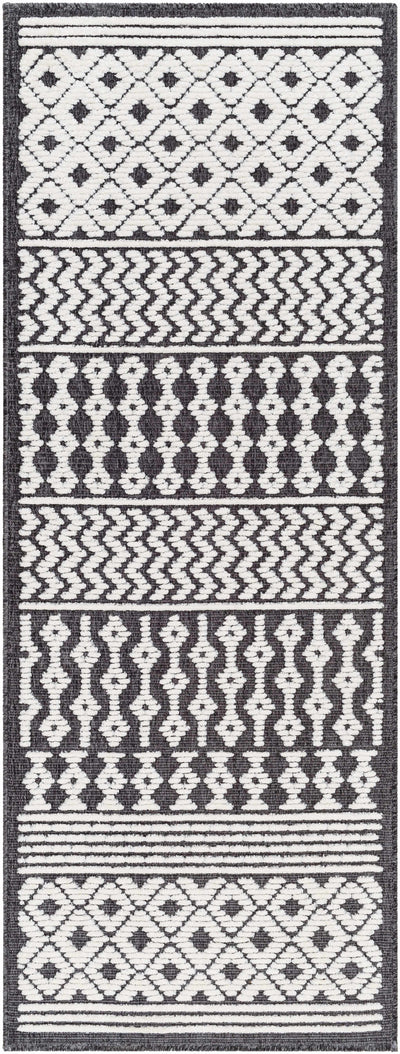 Drago Black Area Rug - Clearance