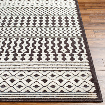 Drago Black Area Rug - Clearance