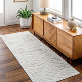 Keto Cream 3D Zebra Rug - Clearance