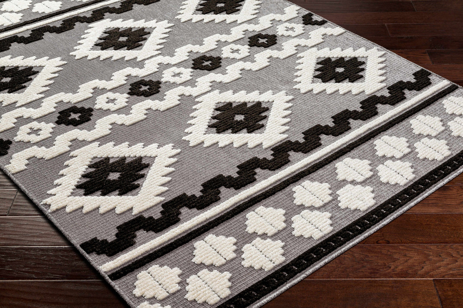 Noki Washable Textured Southwestern Rug - Clearance