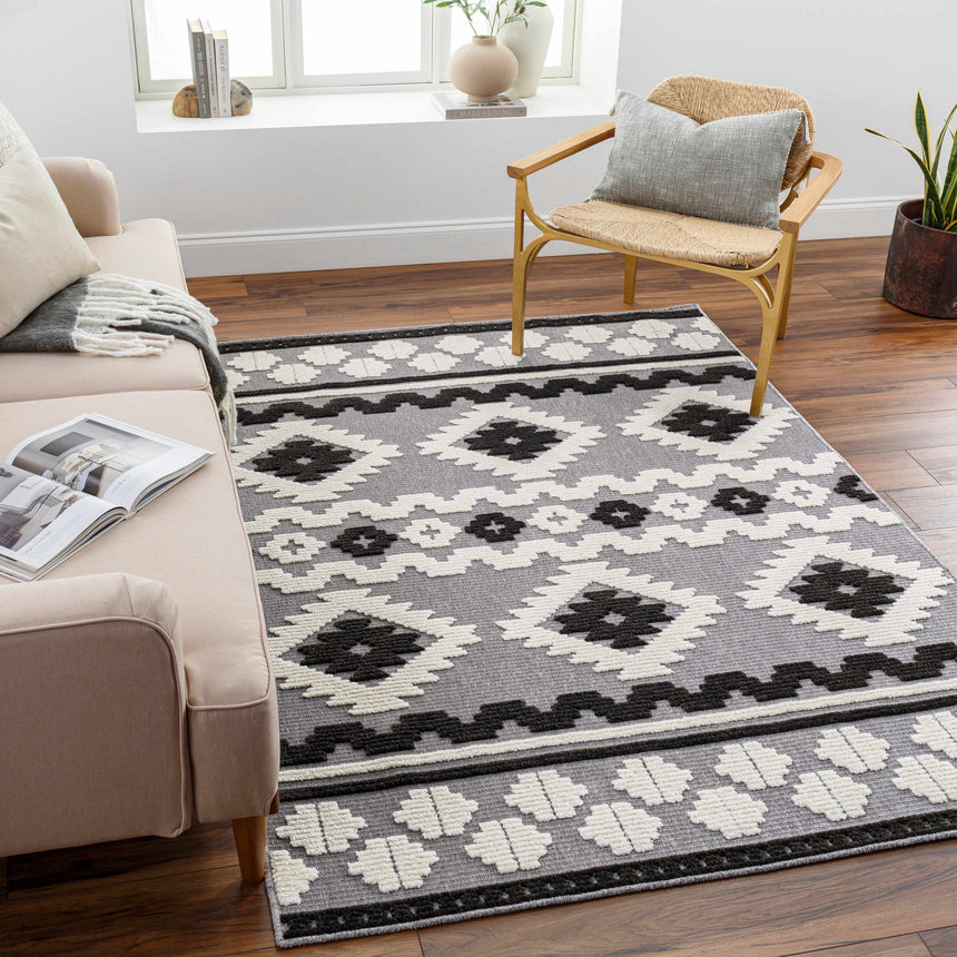 Noki Washable Textured Southwestern Rug - Clearance