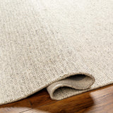 Alyra Beige Solid Area Rug - Clearance