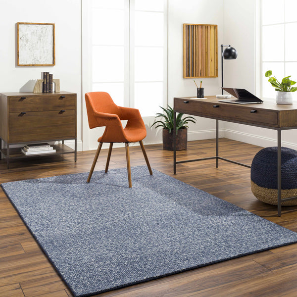 Alyra Blue Solid Area Rug