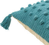 Lilka Aqua Throw Pillow