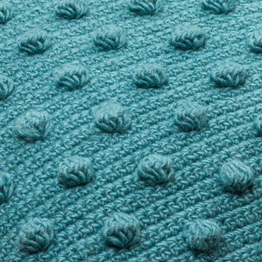 Lilka Aqua Throw Pillow