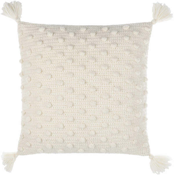 Lilka White Throw Pillow - Clearance