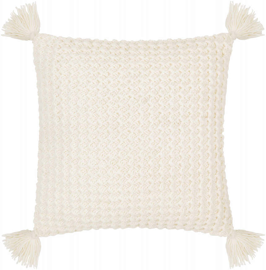 Litzy Cream Throw Pillow