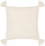 Litzy Cream Throw Pillow