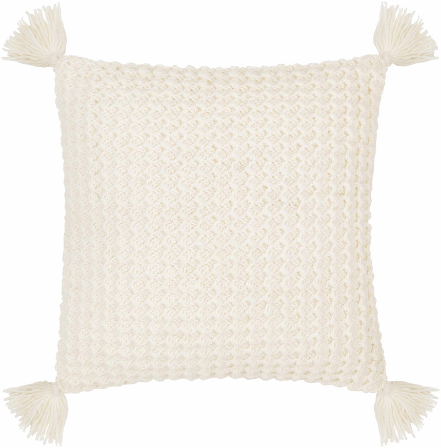 Litzy Cream Throw Pillow