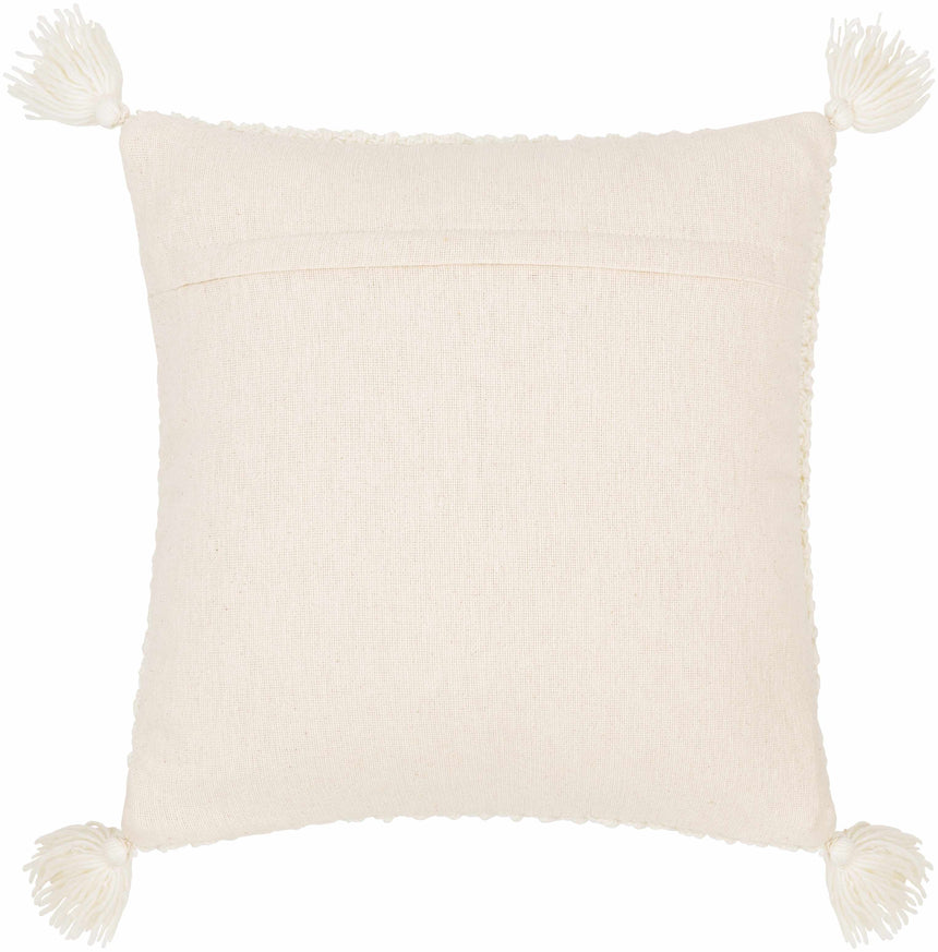 Litzy Cream Throw Pillow