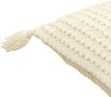 Litzy Cream Throw Pillow