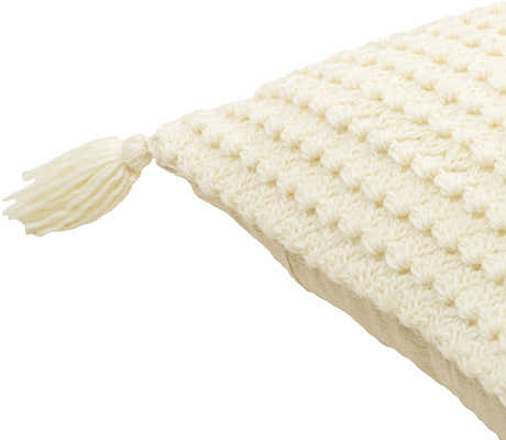 Litzy Cream Throw Pillow