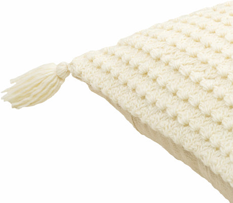 Litzy Cream Throw Pillow