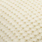 Litzy Cream Throw Pillow