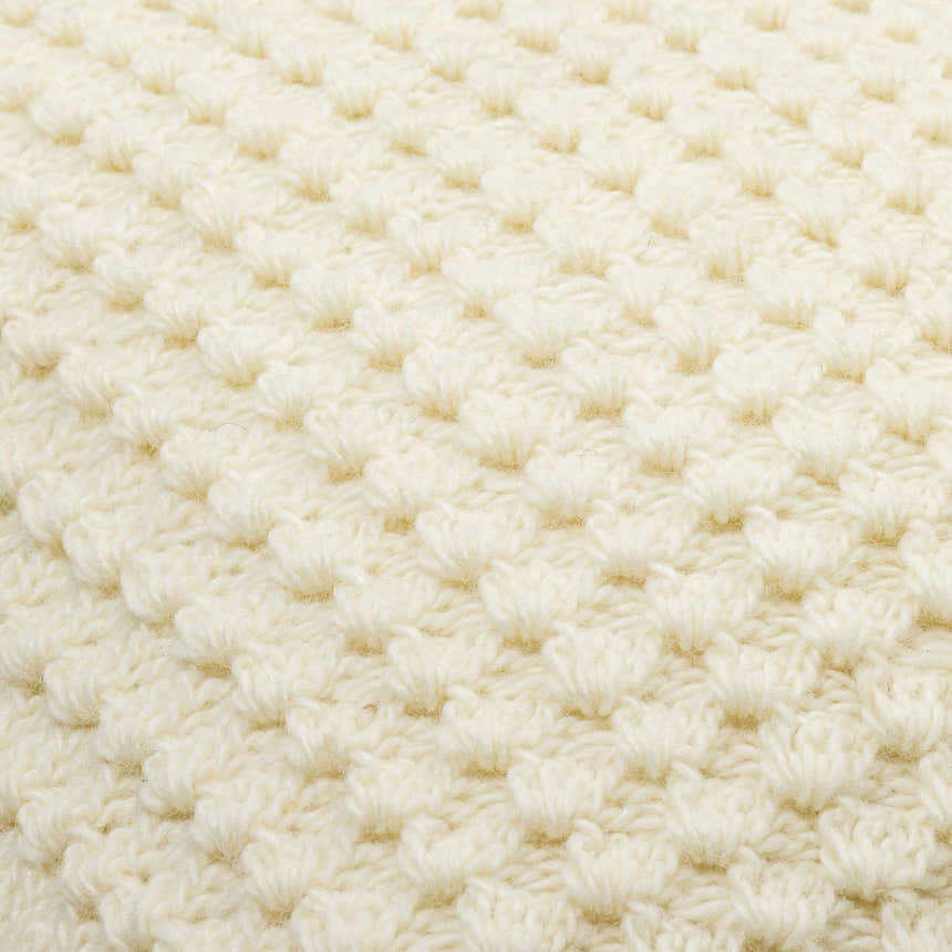 Litzy Cream Throw Pillow