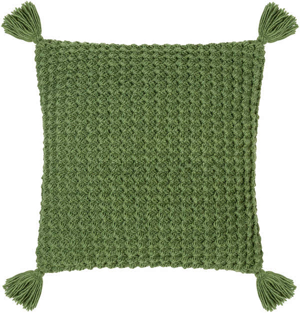 Litzy Olive Green Throw Pillow - Clearance