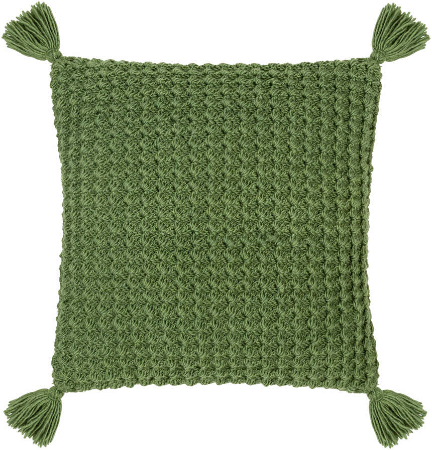 Litzy Olive Green Throw Pillow