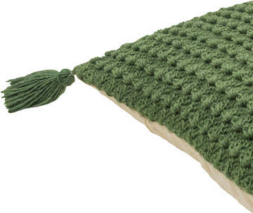 Litzy Olive Green Throw Pillow - Clearance