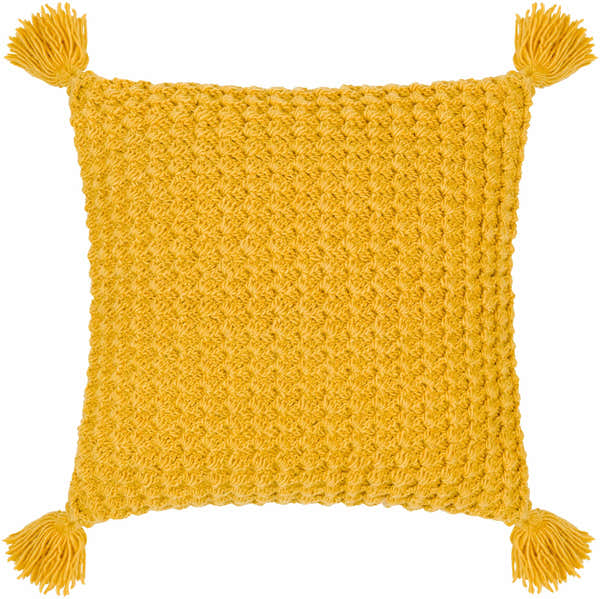 Litzy Mustard Yellow Throw Pillow - Clearance