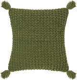 Litzy Dark Green Throw Pillow