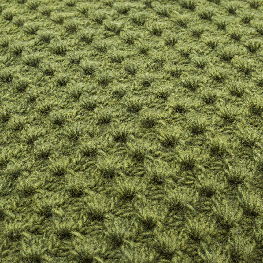 Litzy Dark Green Throw Pillow