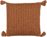 Litzy Burnt Orange Throw Pillow