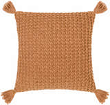 Litzy Burnt Orange Throw Pillow