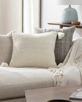 Maeve Ivory Throw Pillow