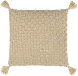 Magan Beige Throw Pillow